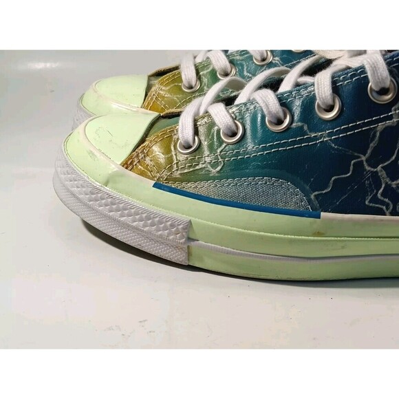 Pigalle X Converse Chuck 70 Shoes Men's 8 Low Top Blue Lightning Storm - Picture 7 of 14